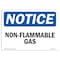 Signmission Safety Sign, OSHA Notice, 3.5" Height, 5" Width, Non-Flammable Gases Sign, Landscape OS-NS-D-35-L-15064 - alternate 1